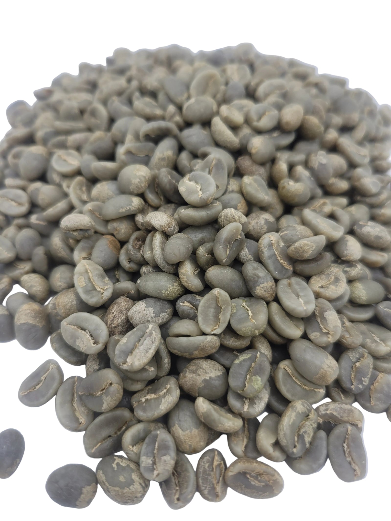 Colombia Ebejico Green Coffee Beans Close Up