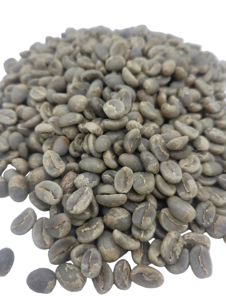Colombia Ebejico Green Coffee Beans Close Up