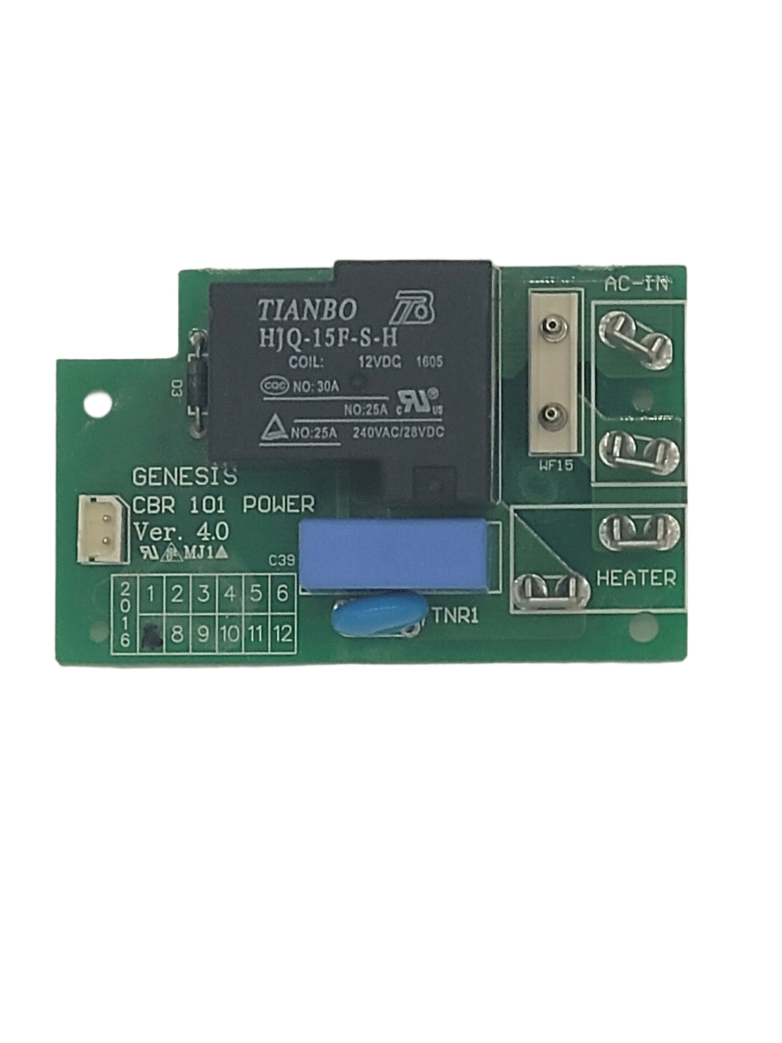 Gene Cafe CBR-101 PCB Power Assembly top view