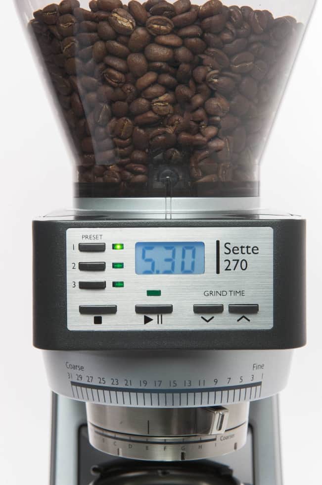 Baratza Sette 270 Coffee Grinder control Panel